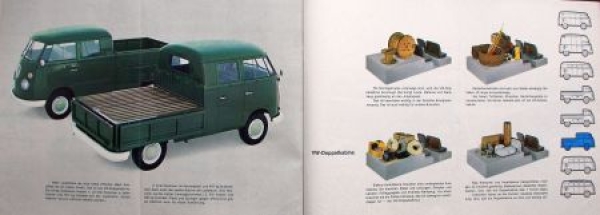 Volkswagen T1 Transporter Modelprogram "Was ist das Besondere am Transporter" 1965 Carbrochure (7047)